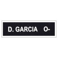 Placa Nominal borracha