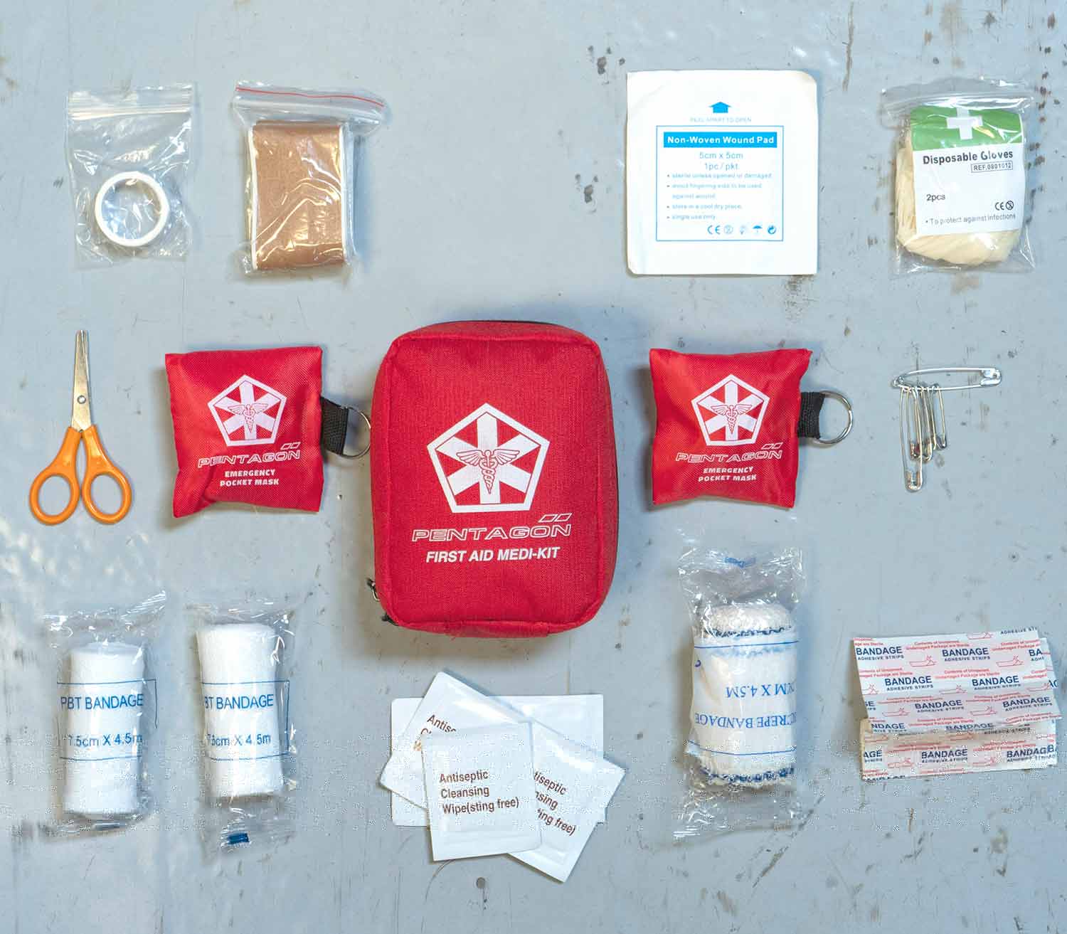 Kit primeiros socorros Hippokrates IFAK PENTAGON Kit primeiros socorros Hippokrates IFAK PENTAGON INSTINTO MILITAR