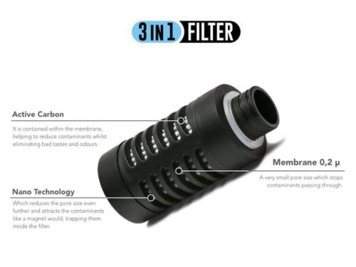 Filtro 75 cl water to go instinto militar