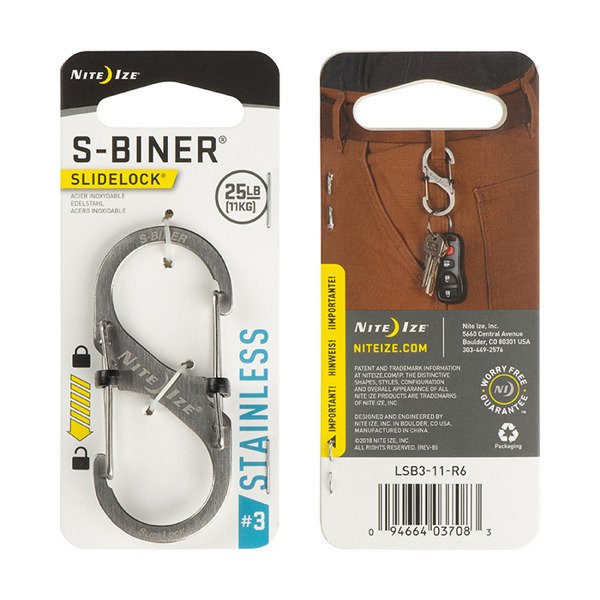 Mosquetão S-Biner 3 slidelock instinto militar Mosquetão S-Biner 3 slidelock instinto militar