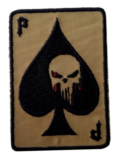 Bordado carta punisher Bordado carta punisher INSTINTO MILITAR