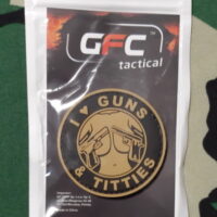 PVC I Love Guns Titties INSTINTO MILITAR