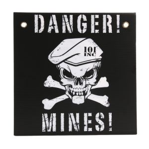 Plastic plate danger mines - INSTINTO MILITAR