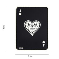 PATCH 3D PVC ACE OF HEARTS - INSTINTO MILITAR