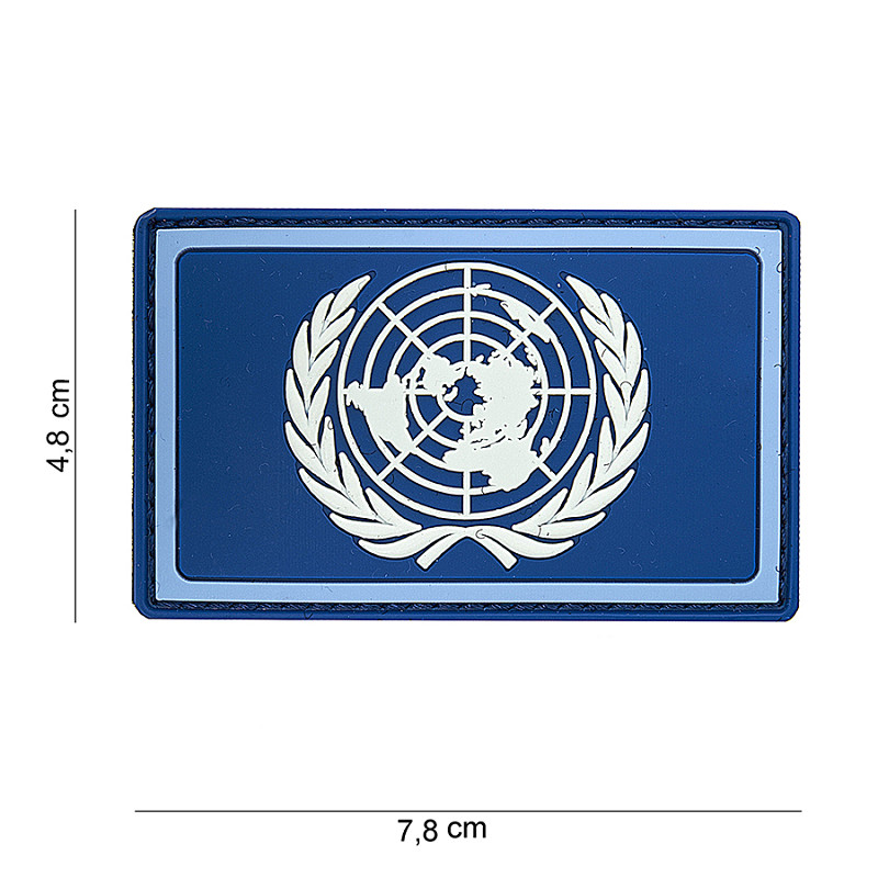 Patch 3D PVC UN blue