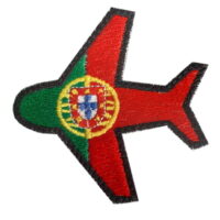Bordado avião Portugal