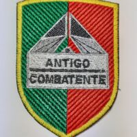 Bordado Antigo combatente escudo - instinto militar