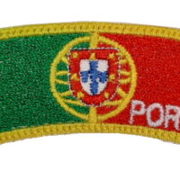 Bordado meia lua bandeira. instinto militar