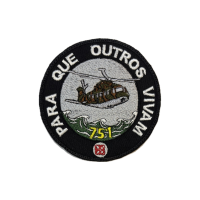 Emblema bordado para que outros vivam