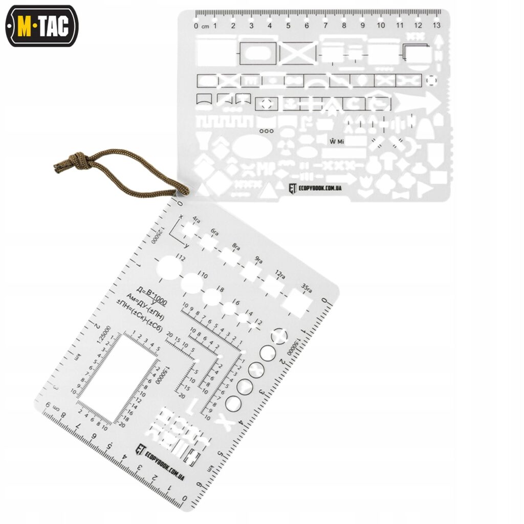 Ecopybook Tactical TZ+M NATO ruler set - INSTINTO MILITAR