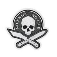 Sticker No Knife-No Life Reflective - INSTINTO MILITAR